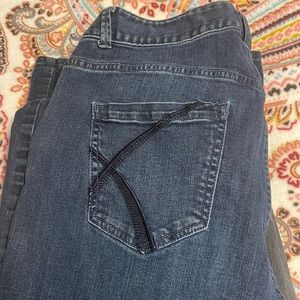 Lane Bryant dark blue jean with super stretch